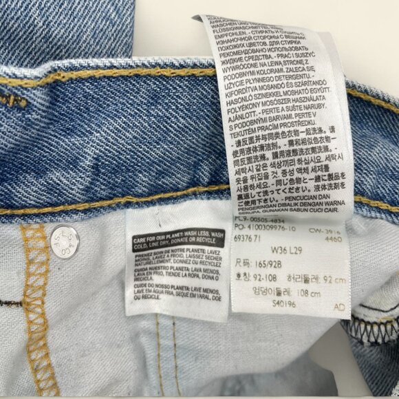 Vintage Levi's Jeans Blue Denim Pants 505 Faded Washed Out  Men's W 36 x L 29 - Picture 16 of 16